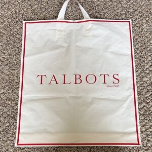 Talbots Plastic Shopping Bag 16” x 18”